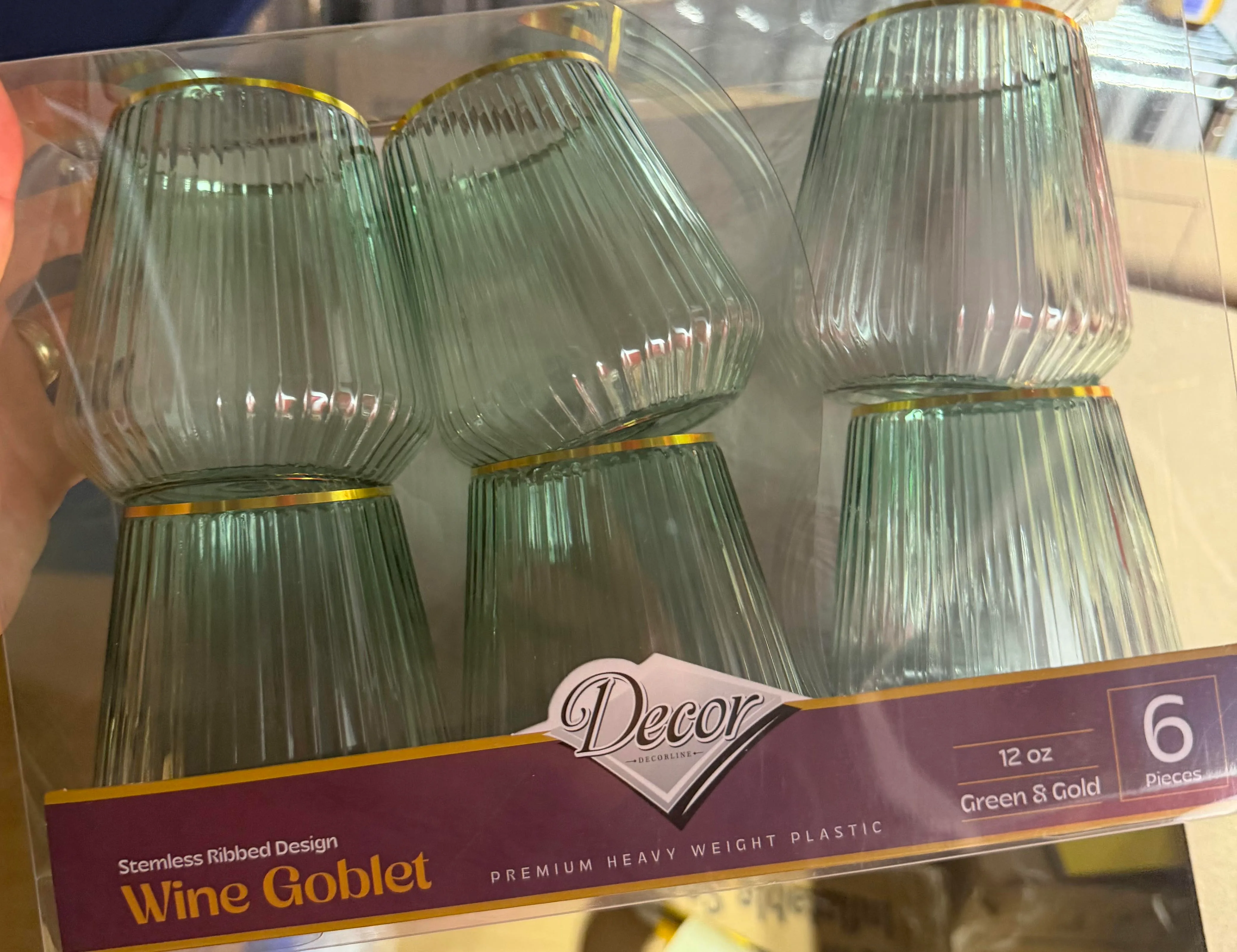 Green & Gold Cups — Cups available to rent