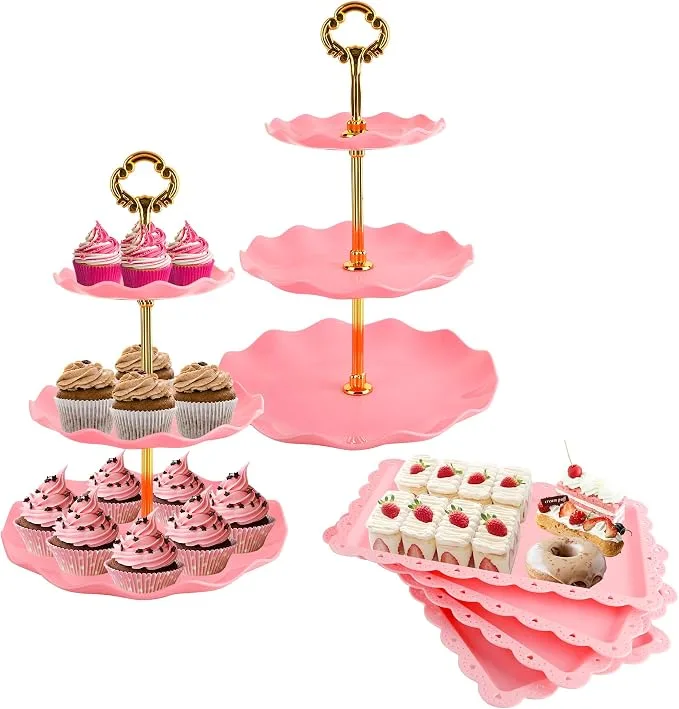 Pink Cupcake Display Set — Cupcake Towers available to rent