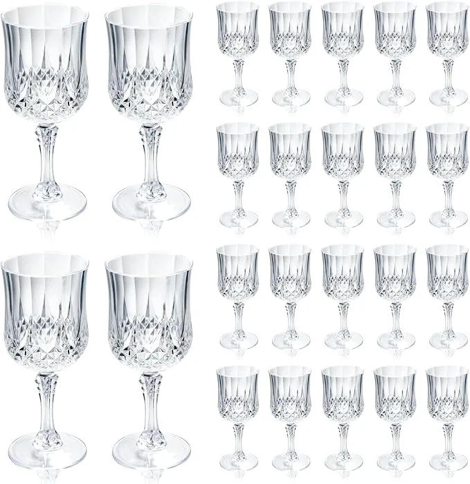 Clear Vintage Goblets — Wine Glasses available to rent