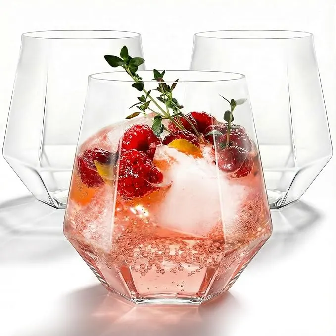 Diamond Cocktail Glasses