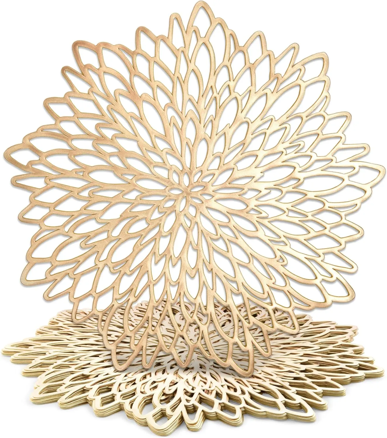 Gold Leaf Round Placemats