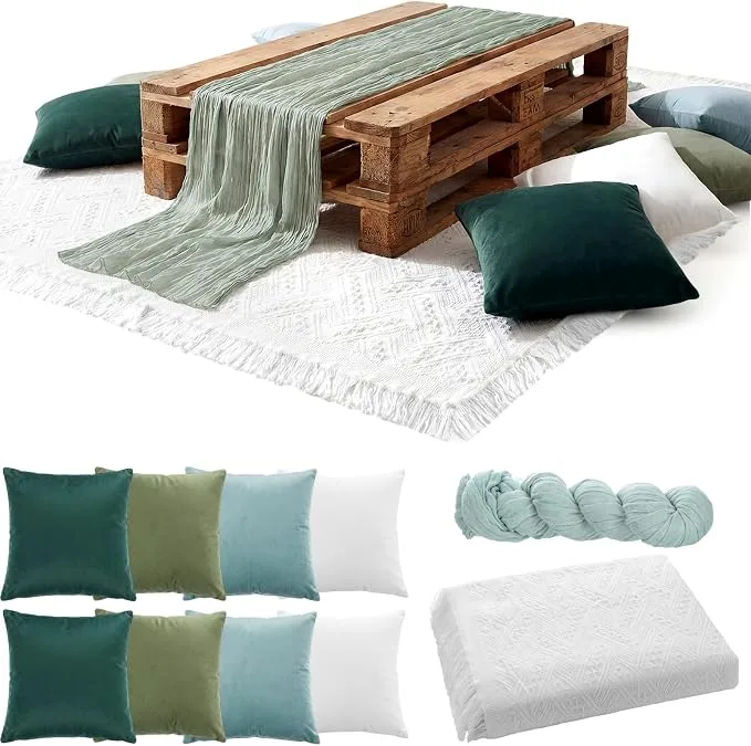 White Boho Picnic Blanket — Picnic Blankets available to rent