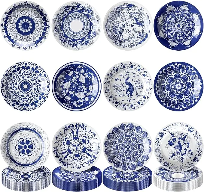 Blue & White Chinoiserie Plates