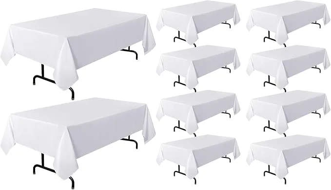 White Banquet Tablecloth — Tablecloths available to rent