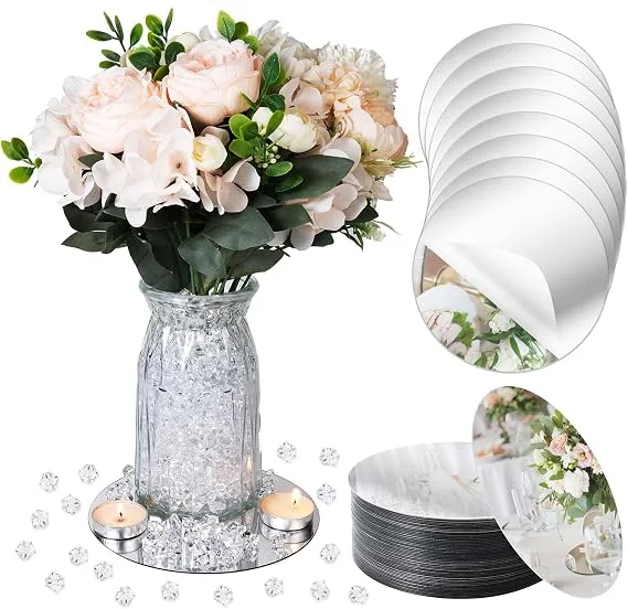 Round Mirror Trays — Mirror Trays available to rent